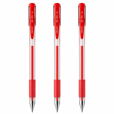 deli 0.5mm經典速寫中性筆, 紅色