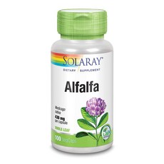SOLARAY 紫花苜蓿素食膠囊 430mg, 100顆, 1罐