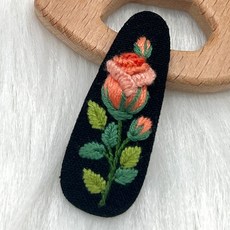 DIY刺繡材料包, 1個, M-髮夾2.2*6公分