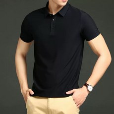 阿堯的店 L-8XL 冰絲無痕POLO衫 商務休閒翻領短袖POLO衫 加大尺碼
