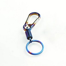 자동차 오토바이 키 알루미늄 티타늄 번 헥사곤 비트 장식, 4. Blue and white, 1개