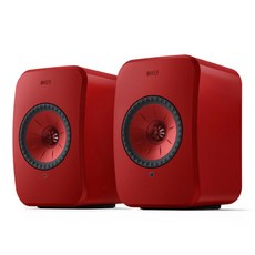 KEF LSX II Hi-Fi 主動式無線喇叭 台灣公司貨，支援串流播放，簡化音響系統，享受極致音樂體驗, 熔岩紅
