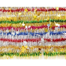 (TNB) 트리장식줄 별모루 50줄, 빨강