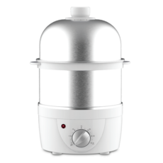 올스텐 다용도 7구 타이머 스팀 전기 달걀 찜기, 화이트 KR-EGD1156 (2단)