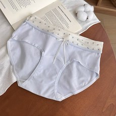 奶油泡芙棉內褲 抗菌襠女款親膚三角褲, L(100-120斤)