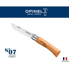 Opinel 法國高碳鋼Carbone折刀No07櫸木刀柄, 1個