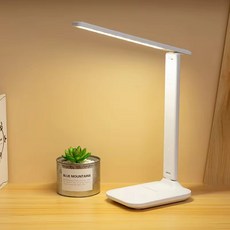 접이식 3000LM USB 데스크 램프 15W 독서 캠핑 기숙사 유지 보수 등에 적합한 선명한 조명, 01 WHITE