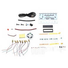 뮤직 하프 DIY 레이저 하프 키트 51 싱글 칩 마이크로컴퓨터 전자 하프 키트, 1세트