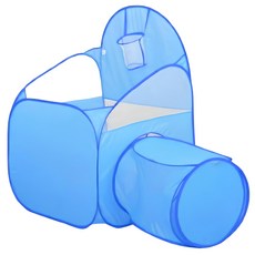 二合一隧道球池帳篷遊戲屋 兒童室內帳篷 寶寶遊戲空間 玩具收納, 藍色, 1個