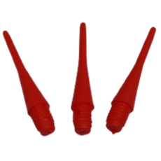 電子飛鏢用 鏢頭 紅標針 耐用塑膠標針 2BA軟標針 軟鏢頭 電子飛鏢機 安全飛鏢 鏢針 飛鏢盤, 1個, 紅