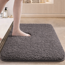 이삭리빙 빨아쓰는 욕실 발매트 규조토 미끄럼방지 흡수 빠른건조 주방 현관, 진그레이(차콜톤)