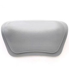 台灣出貨 浴缸枕頭spa頭枕 泡澡防水防滑彈性靠背墊 玫瑰造型浴枕, 灰色, 1個