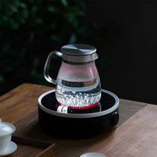 직화내열유리주전자 대용량 찻주전자 인덕션주전자, 투명색, 1개, 600ml