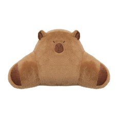 겨울 극세사 카시트 커버 차량용 방석 따뜻한 미끄럼 방지 시트 카파카라 카시트, 1개, 렉스 밍크 카피바라 팔 요추 지지대