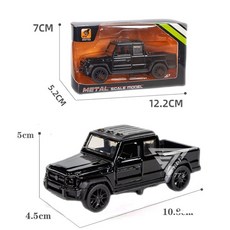 【台灣出貨】1:43合金超跑模型車，仿真警車合金模型，兒童玩具賽車, 奔馳皮卡-黑, 1個