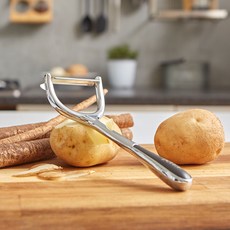 스텐 감자칼, 1개, 실버