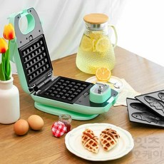 Itsok 붕어빵틀 와플기계 붕어빵메이커, LS-SM202TM 리빙센스 와플메이커_민트