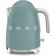 SMEG KLF03 7컵 전기 주전자 레트로 스타일 부드러운 개방 뚜껑 자동 차단 360 회전 베이스 제이드, 1.8 Quarts, Jade