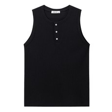 MINIMALISM 羅紋亨利領背心