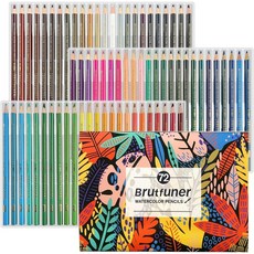LBW 전문가용 수채 색연필 72색, 수채화 색연필 72개