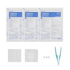 수성 멸균 드레싱 키트 SPD-A15 상처 소독세트, 3개