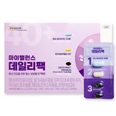 동국제약 마이밸런스 데일리팩 칼슘 밀크씨슬 오메가3 루테인 영양제, 1개, 14회분