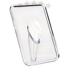 사각 곡선 디자인 투명 합성수지 꽃 장식 테이블 인테리어 소품 용기, 액자화분-클리어