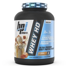 Bpi Whey HD優質乳清蛋白粉 香草焦糖風味, 1個, 1850g