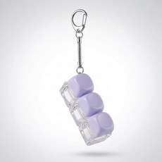 치프몰 파스텔 키보드 열쇠고리, 1개, 3캡 퍼플