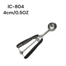 餐具達人【三箭 多用途不銹鋼冰勺】#304冰淇淋杓 叭噗勺 三種尺寸, 1個, IC-804   4cm 冰杓