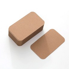 100 50 20PCS 컬러 크래프트 종이 카드 레트로 양면 단어 DIY 엽서 선물 인사말 초대 메모 메시지, Kraft