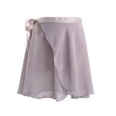 성인 시폰 발레 투투 댄스 스커트 체조 랩 트레이닝, 7. grey / A. S(Height 100-1...