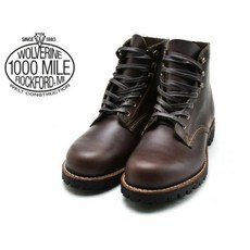 울버린 1000마일 부츠 울버린 WOLVERINE 1000MILE BOOTS AXEL W990103 브라운 Made in USA 맨즈 부츠 men's boots