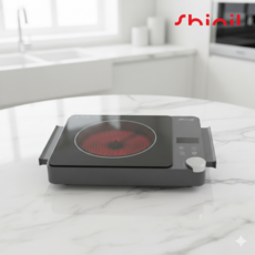 신일 가정용 1구 하이라이트 전기레인지 화력조절 다이얼 고화력 휴대용 인덕션, 프리스탠딩, 대형 세라믹글라스