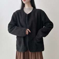 파츠 여성 뽀글이 집업 양털자켓