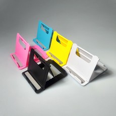 탁상용 핸드폰 거치대 미니 접이식 책상 휴대폰 거치 _2025911110EA, 옐로우