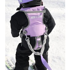 엠디엑스원 아동 하네스 스키용 9피트 스태틱 로프 백팩 라벤더
