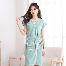 와이에스 부드러운 샤워가운, 연두, 1개