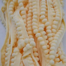 5 야드 pom pom 장식 공 11mm 미니 진주 pom poms 술 리본 바느질 레이스 니트 원단 수제 공예 액세서리, 연한 갈색, 1개