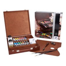 Van Gogh 梵谷 14色油畫顏料 精緻木箱套組, 1個