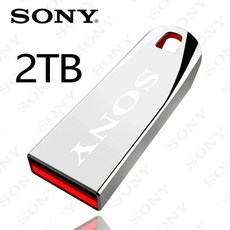 소니 플래시 드라이브 2TB Usb 3.0 미니 고속 금속 Pendrive 1TB 512GB 스틱 휴대용 드라이브 방수 메모리, Silver 2TB, 1개
