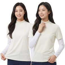디퍼디 여성 프리미엄 냉감 반목 쿨티 쿨토시 일체형 티셔츠 스포츠 골프웨어 등산 작업복