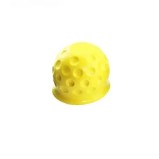 견인바 커버 50mm 고무 트레일러 보호 블랙 히치, 노랑, 1개