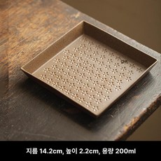 도자기 티포트 120cc 빈티지 야외 다관 티팟 찻잔, 1개, 1L, 화이트 작은 꽃무늬 사각 주전자 받침