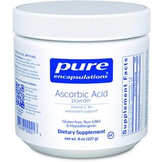 Pure Encapsulations 維生素C無麩質補充粉, 227g, 1罐