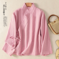 太極服 棉麻漢服禪服 春季休閒女裝