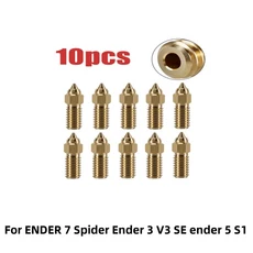 ENDER 7 Spider 3 SE 5 0.2 1.0mm 프린터 부품 노즐 3/5/10pcs 용 고속, 01 10 Brass, 04 0.6mm