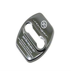 [모터스파이] 기아 호환 스팅어 도어스트라이커 커버 녹방지 인테리어 몰딩 용품, 블랙