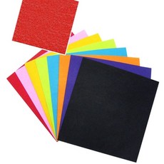 부직포 4절 빨강색 44x44 10개 부직포원단 학원 수업용