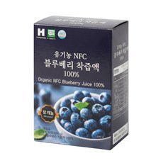 유기농 블루베리 착즙 100% NFC 착즙액 주스 스틱 30포, 1개, 600g